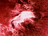 Sun Flare Up Close